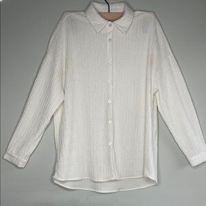 Adrianna Papell Textured White Top